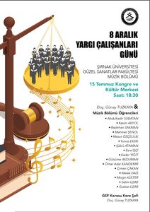 8 Aralık Yargı Çalışanları günü Konseri